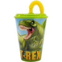 Official Dinosaurs Sports Tumbler With Straw 430ml - Green