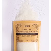 Aromatherapy Bath Potion in Kraft Bag Colds Flu - White