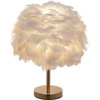 Chic Feather Table Lamp - Gold
