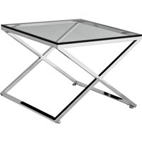 Montril Criss Cross Frame Coffee Table - Silver