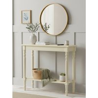 Heritage Ivory Rectangular Console Table - White
