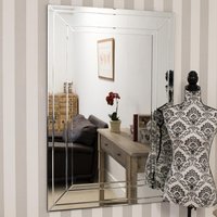 MirrorOutlet Grafham Bevelled Venetian Mirror 120 x 80cm - All glass