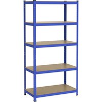 5-Tier Boltless Storage Shelves - Blue