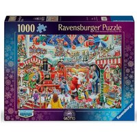 Santa Train Christmas 1000 Piece Jigsaw Puzzle - Various Colours