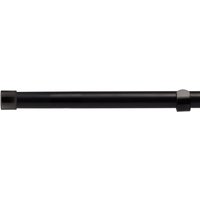 16-19mm Fenton Extendable Eyelet Metal Curtain Pole Set - Black / 120cm