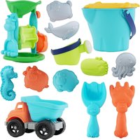 Sand Truck Accessories 16 Piece Beach Play Set - Multicolour