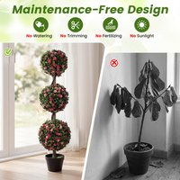 Artificial Rose Topiary Tree
