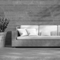 Square Tech Outdoor Cushion - White