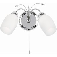 Meadow 2 Light Indoor Wall Light Chrome E14 - Chrome