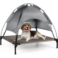 Petlicity Elevated Dog bed - Grey / L