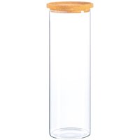 Glass Storage Jar with Cork Lid - Clear / 2l / 1