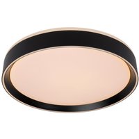 Nuria 24cm Modern Flush Ceiling Light Black - Black