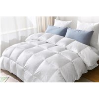 Homespace Direct Ltd, Duck Feather And Down Duvet Quilt 13.5 tog Winter Bedding - White Homespace Direct Ltd, Duck Feather And Down Duvet Quilt 13.5 tog Winter Bedding - White