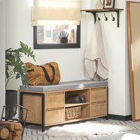 Altoria Upholstered Storage Bench - Brown