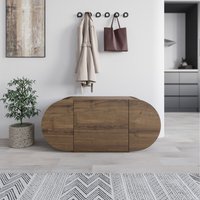 Pozy Modern Shoe Storage Bench - Dark Oak Effect