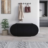 Pozy Modern Shoe Storage Bench - Black Bute