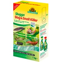 Neudorff Sluggo Ready Use Organic Slug Snail Killer Pellets Ferric Phosphate 1KG - Green