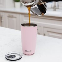 S'well Pink Topaz Tumbler with Lid, 530ml - Blue