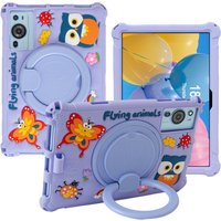 Smart 10.1-Inch Rotating Silicone Tablet Case - Purple