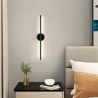 Lifeideas Linear LED Wall Light - Black / White Light