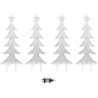80cm Christmas Tree Path Lights with 400 White LEDs - White