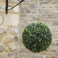 Artificial Topiary Hanging Ball - Green