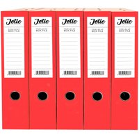 Jotie Box Files Sets of 5 - Red