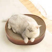 Kidkid Cat Scratcher Bed Oval Shape Claw Pad - Brown