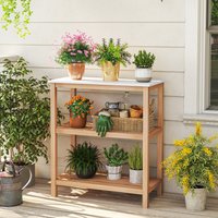 Garden Potting Work Table - Natural
