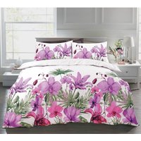 Lily Duvet Cover Set - Lilac / King
