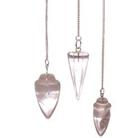 Magic Rock Quartz Pendulum for Dowsing - White