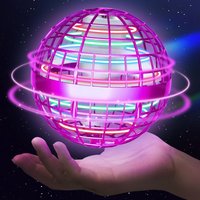 Magic Flying Orb Ball Toy with RGB Lights - Pink