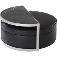 Piermount Stool And Coffee Table Set - Black