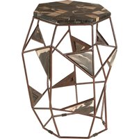Relic Side Table With Asymmetric Frame - Gold