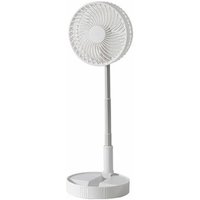Portable and Foldable Standing Fan - White
