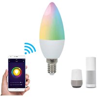 E14 Smart App Controlled Light Bulb - White / 4