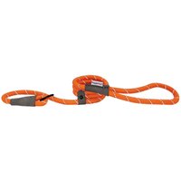 HugglePets Reflective Rope Slip Dog Lead - Purple, 150 x 1.2cm - Orange