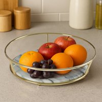 Helix Hot Pink Fruit Basket - White