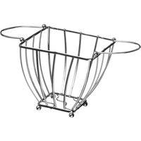 Vertex Pink Fruit Basket with Ball Feet - Silver