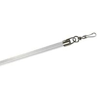 Curtain Draw Rod (Pair) - Clear / 125cm