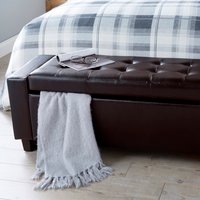 Verona Ottoman Bench - Brown