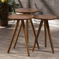Woohoo Furniture, 3 Piece Nest of Tables - Brown Woohoo Furniture, 3 Piece Nest of Tables - Brown