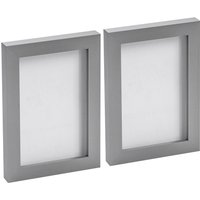 Photo Frames - 4x6" - Pack of 2 - Grey