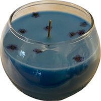 Bluebell Scented Organic Wax Bowl Candle - Blue