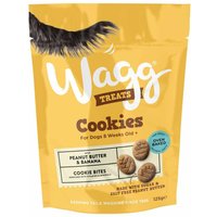 Wagg Peanut Butter and Banana Cookie Dog Treats - 125g