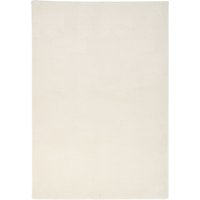 Cream Geometric Living Area Rug - Silver / 120cm x 170cm