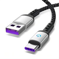 USB To Type C Fast Charging Cable - Black / 1.2m