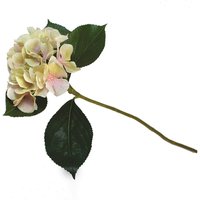Artificial Belle Epoque Hydrangea Flower Stem L60cm - White