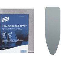 Large Metallic Ironing Board Cover Heat Reflective 132 cm x 37 cm - Silver