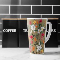 Selection Of Flowers Latte Mug - Brown